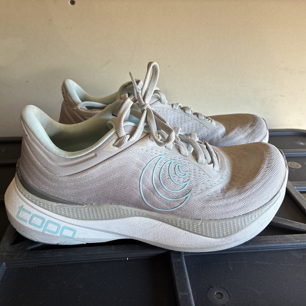 Topo Aura Smm Drop Grey/Blue Womens Size 8 Road Running Cushion